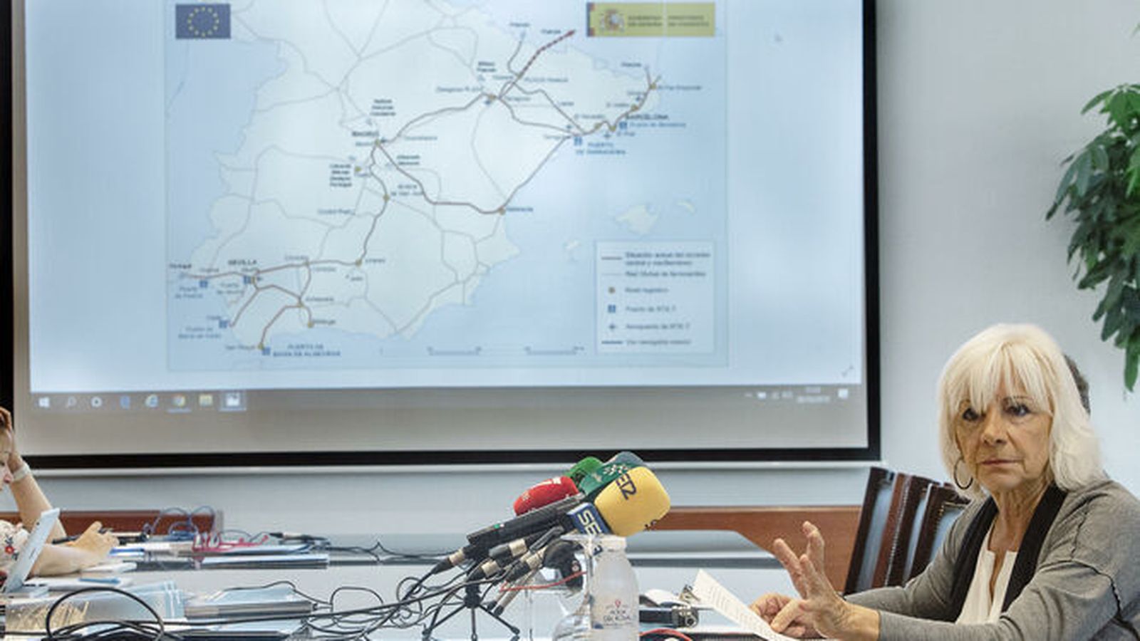 Teófila Martínez, en una imagen de archivo, durante una rueda de prensa en la APBC.