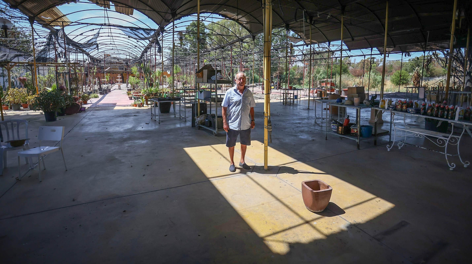 Así son las labores de recuperación de Viveros Olmedo, más de un mes después del incendio que arrasó el negocio