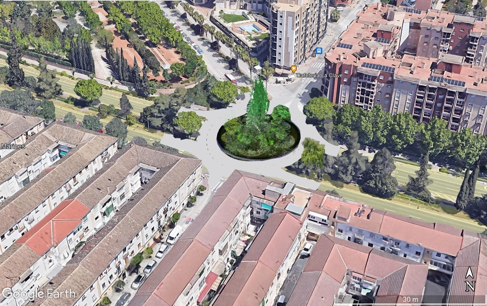 Imagen de cómo quieren que quede la rotonda.