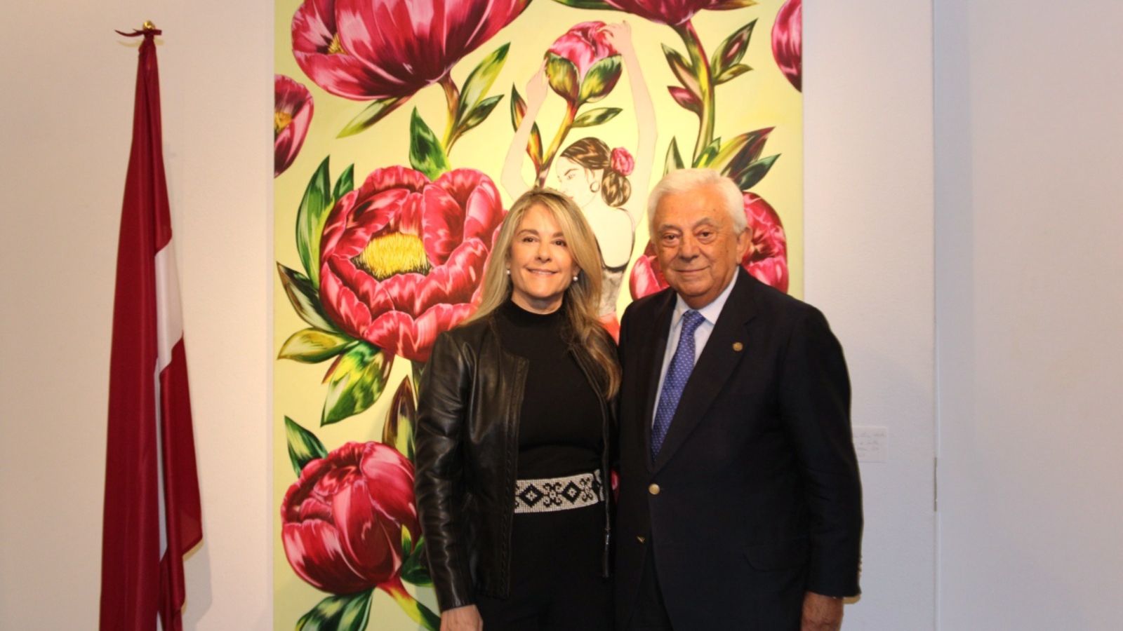 María Marían con el presidente de la Fundación Cámara de Comercio, Francisco Herrero.