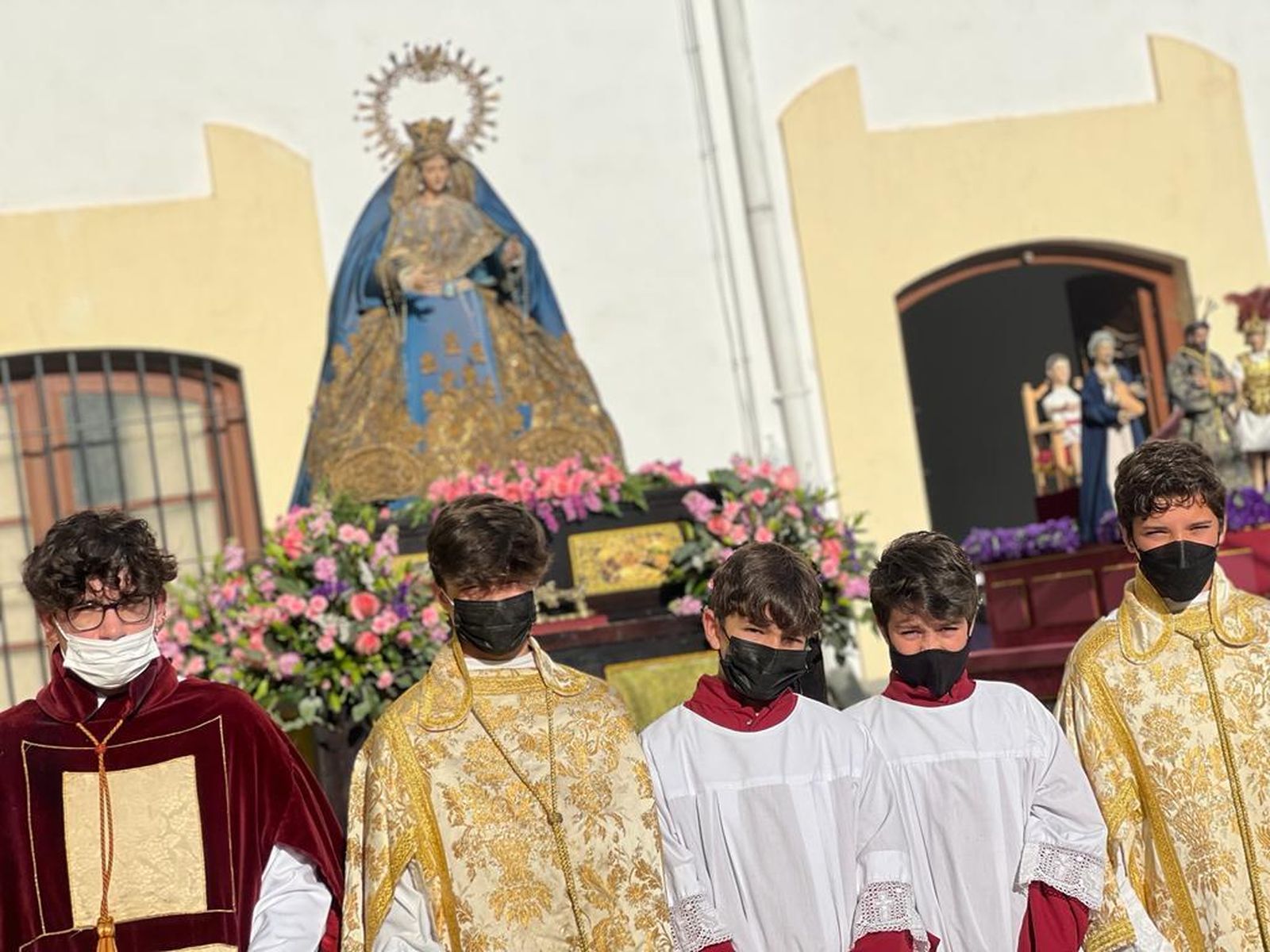 Procesión escolar del colegio Las Francesas.