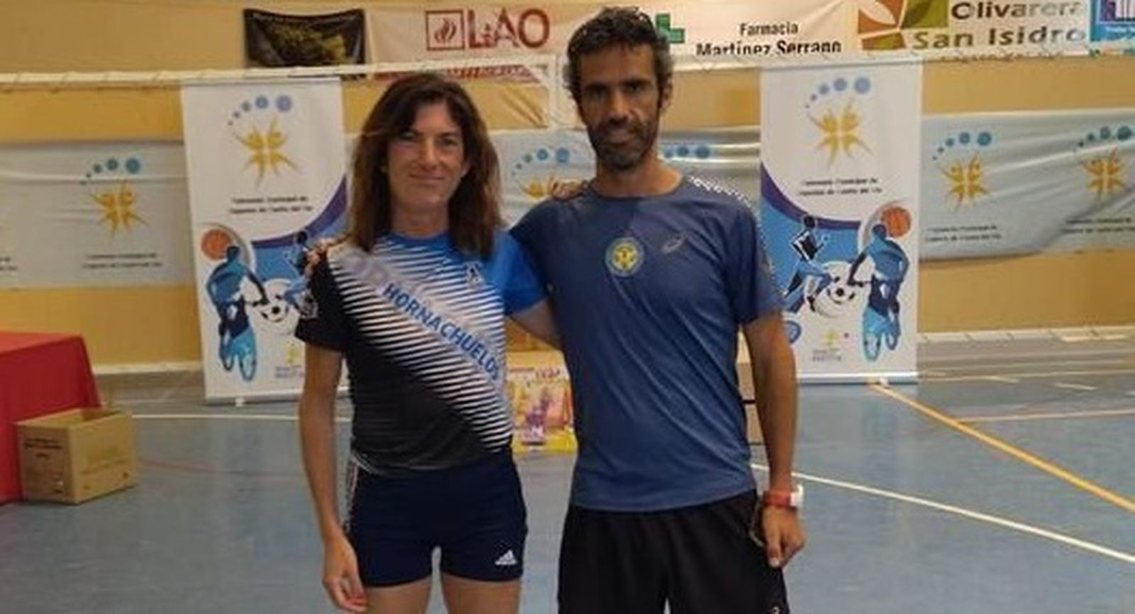 Yolanda Villalba y Diego de la Fuente, vencedores en Castro del Río.