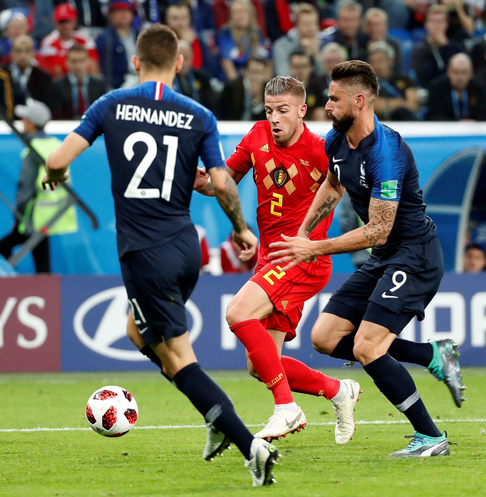 Las imágenes del Francia-Bélgica