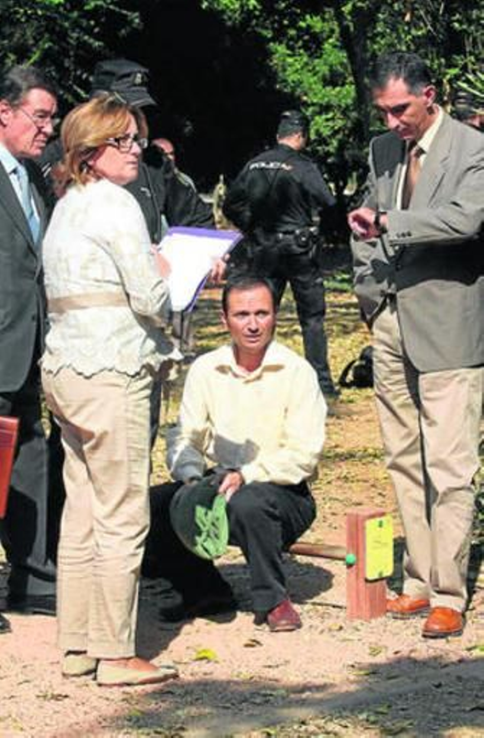 Bretón, el viernes, en el Parque Cruz Conde.