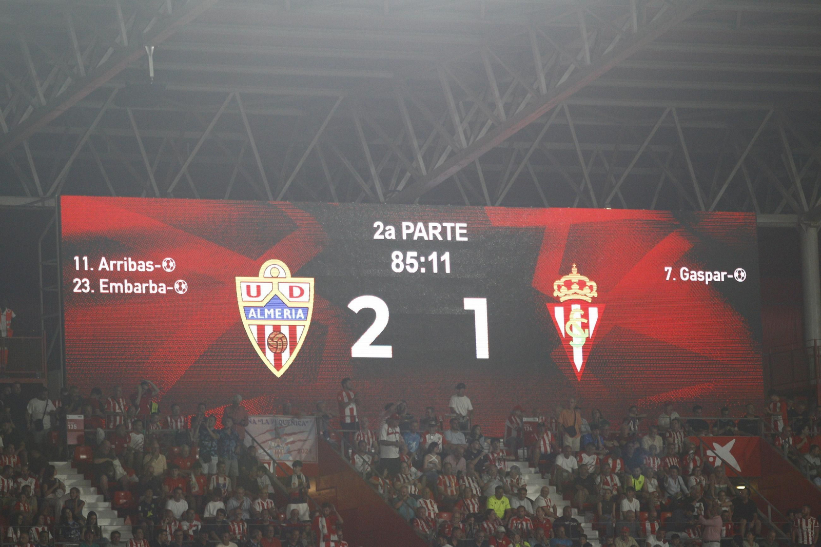 Las fotos del partido U.D. Almería-Sporting de Gijón