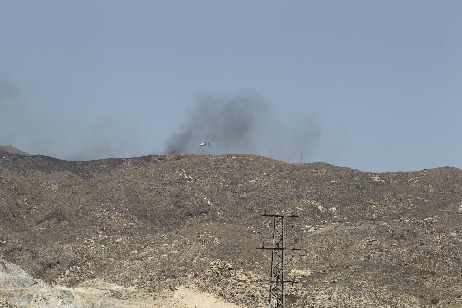 Fotogalería incendio forestal Paraje Majada del Aguilón. Huércal de Almería