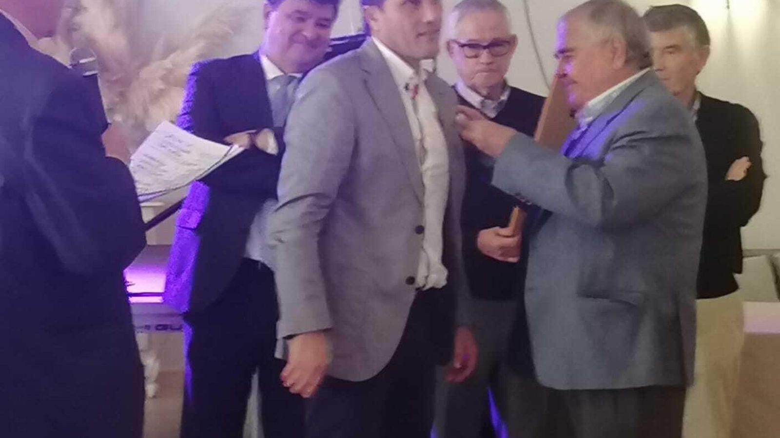 Vicente Fuensalida, otro de los homenajeados en el acto.