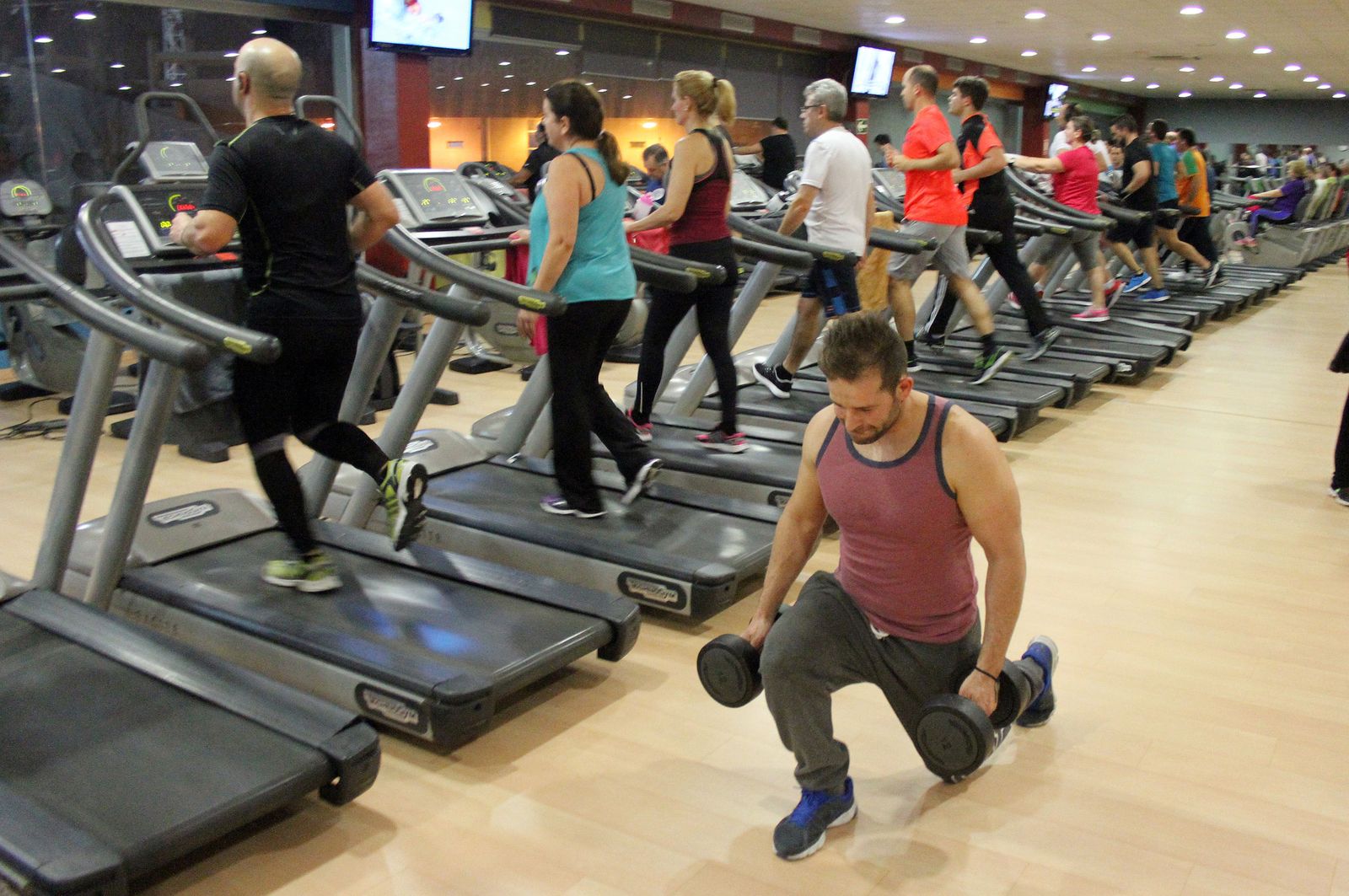 Imagen de archivo de un gimnasio.
