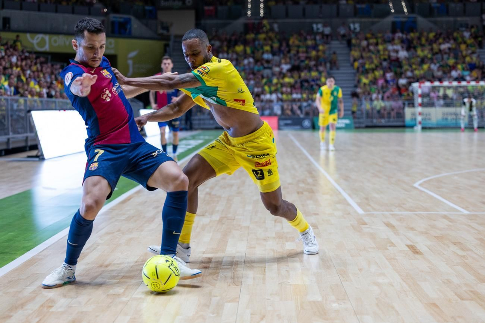 El triunfo del Barça ante el Jaén FS en el Olivo Arena