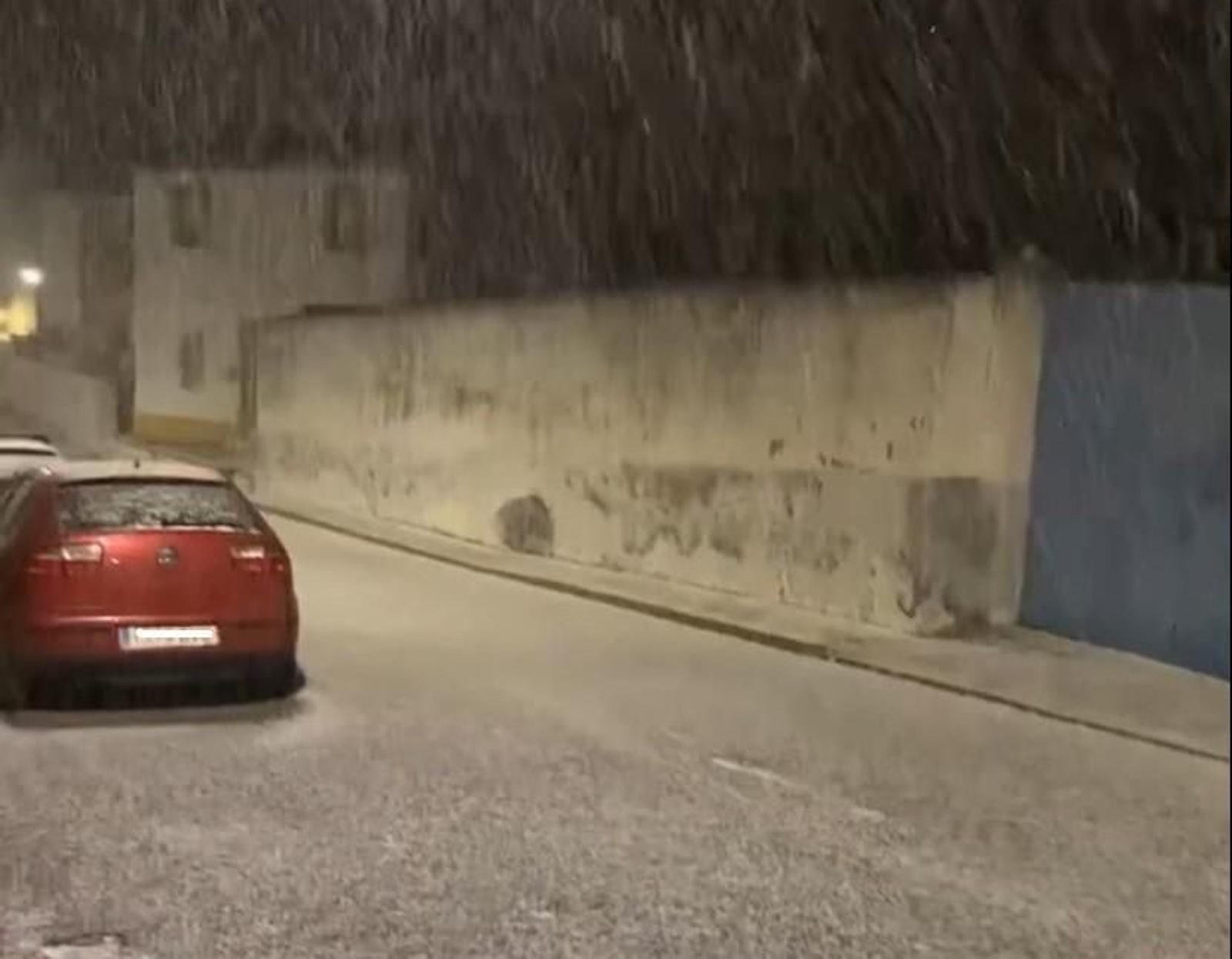 Nieve en Santa Eufemia. Nieve en Santa Eufemia.