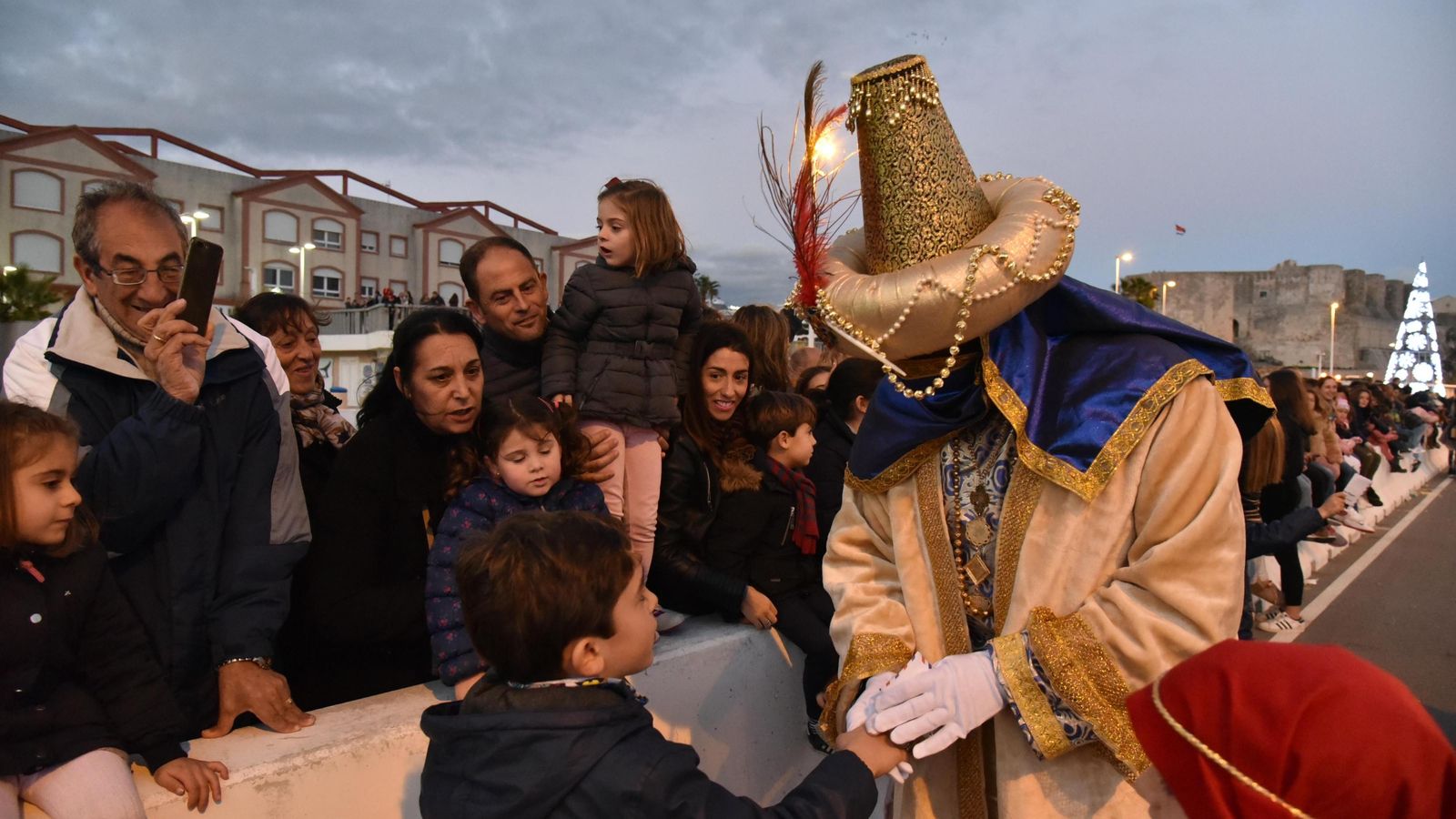 Llegada de los Reyes Magos al Puerto de Tarifa.
