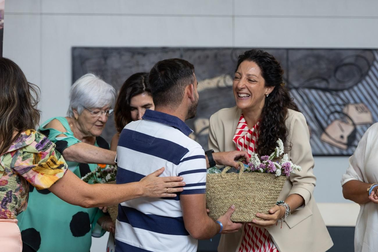 Visita de la consejera a las instalaciones de Aprompsi
