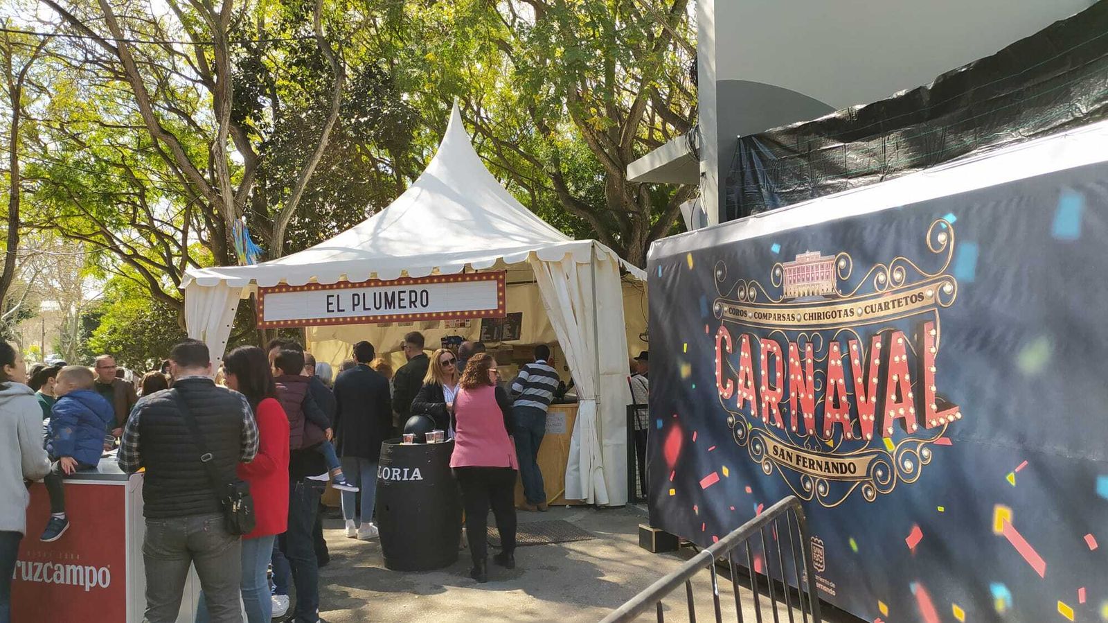 La peña El Plumero en los pasados Carnavales.