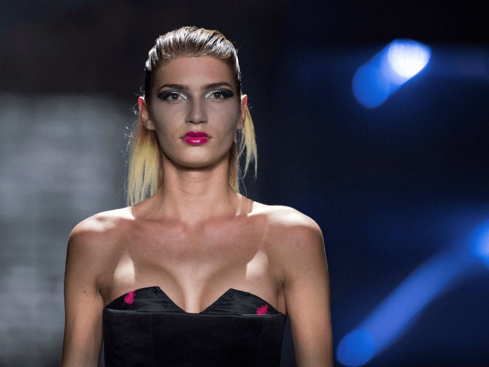 La top alemana, durante un desfile.