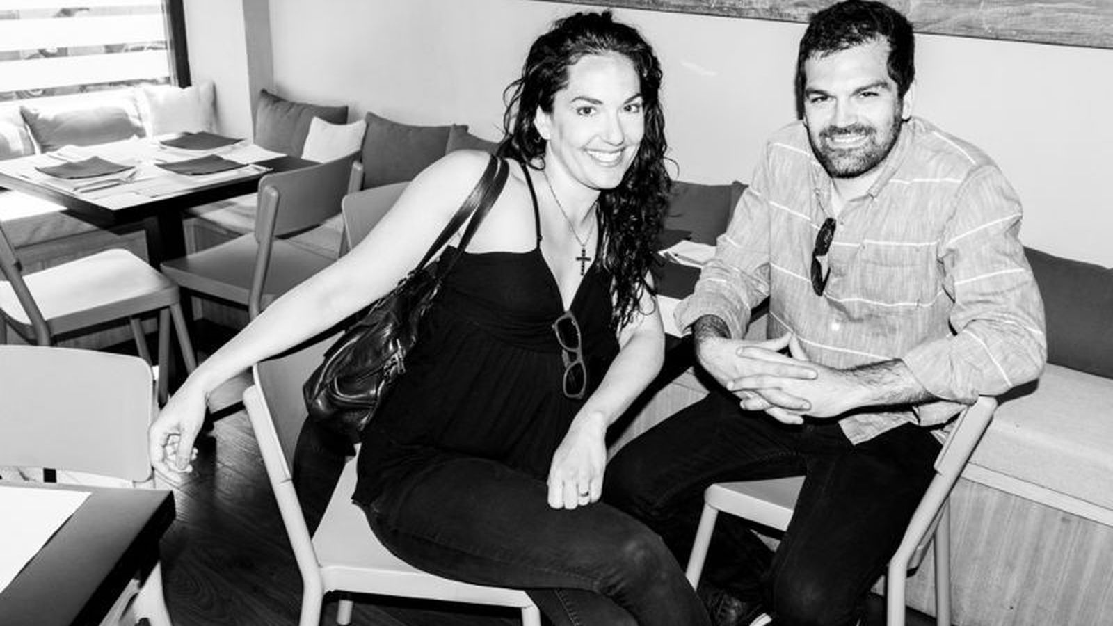 Jeanine Merril y Juan Gómez, fundadores de La Azotea, en una foto tomada poco después de la inauguración