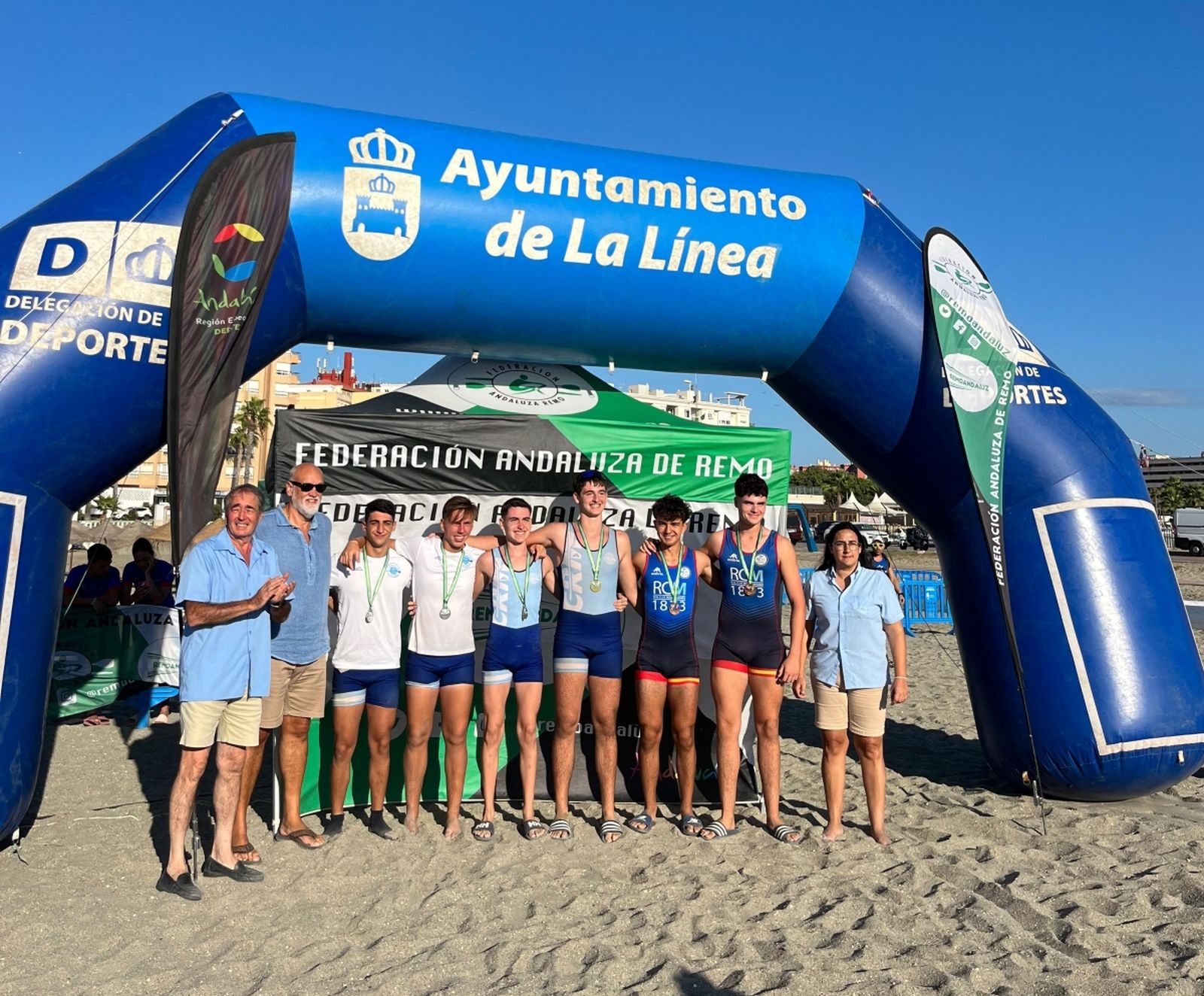El Mediterráneo domina el Campeonato de Andalucía de remo de mar