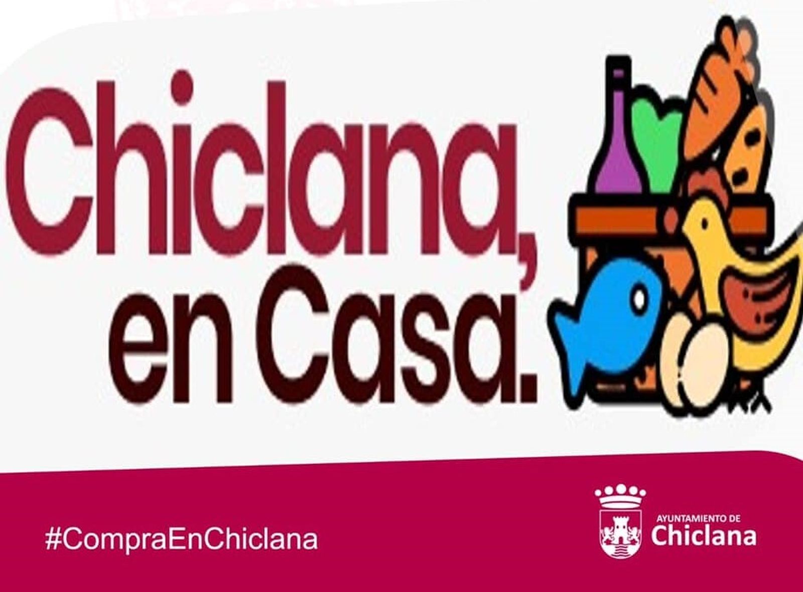 Logotipo de la plataforma 'Chiclana en casa'.