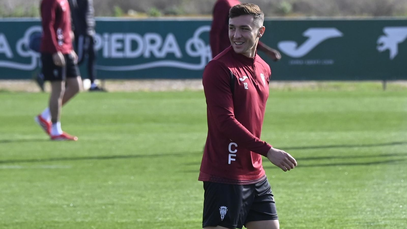 Alberto del Moral, durante un entrenamiento en la Ciudad Deportiva.