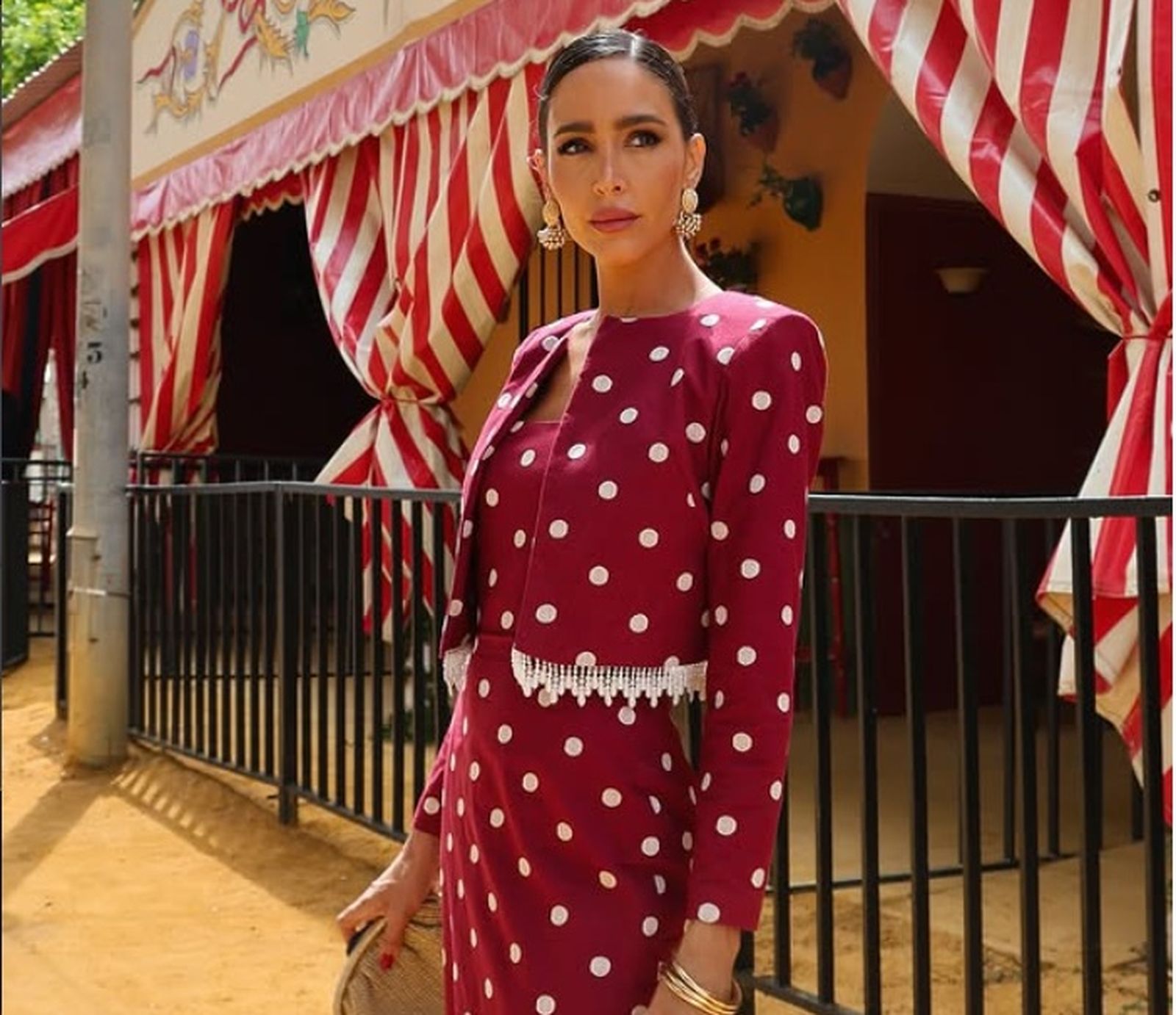 Rocío Osorno siempre apuesta por looks de lunares para sus eventos de primavera, incluida la Feria de Abril.