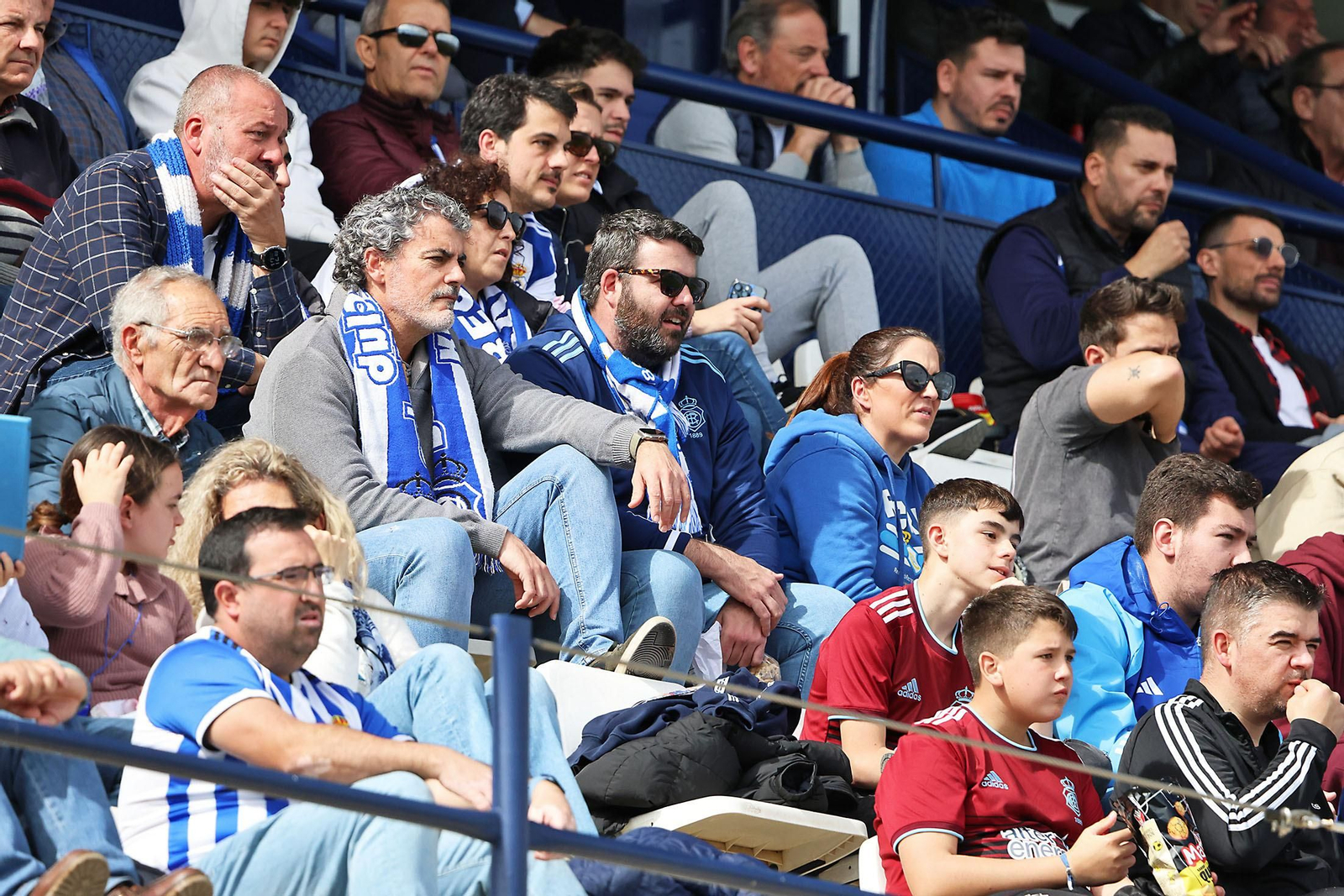 Ambiente en las gradas del Recreativo de Huelva vs AD Ceuta FC