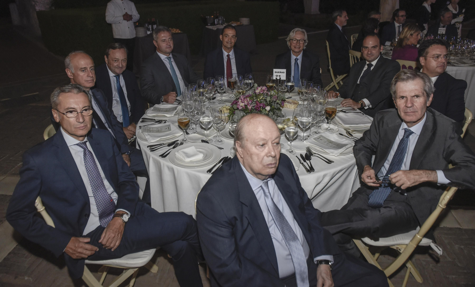 XI Premio Manuel Clavero a Eduardo Saborido. Gabriel Rojas, Francisco Velasco, Florencio Baltasar, Manuel Lezama, Miguel Navarro, Guillermo Antiñolo, Rafael Belmonte, Jorge Muñoz, Adolfo Cuellar y Luis Carlos Peris