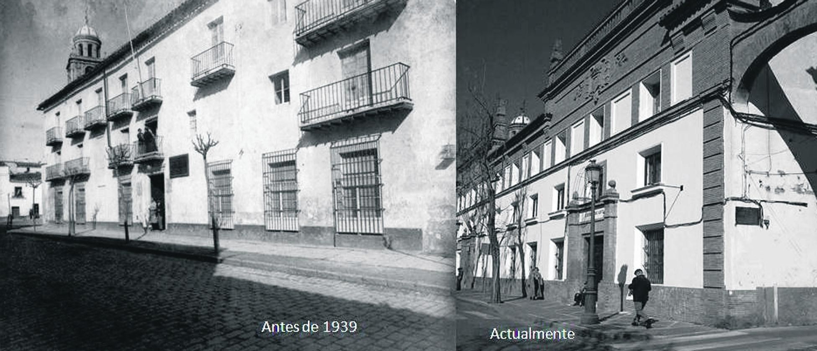 Imagen de la calle Porvera, donde estuvo la Escuela de Comercio. Imagen de la calle Porvera, donde estuvo la Escuela de Comercio.