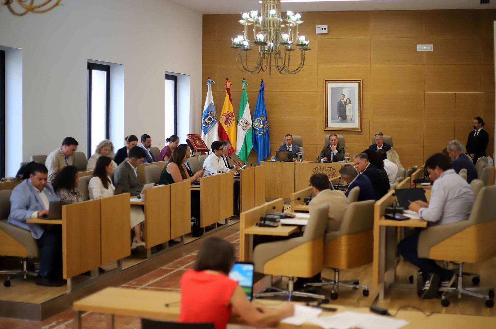 Imágenes del pleno extraordinario celebrado en la Diputación de Huelva