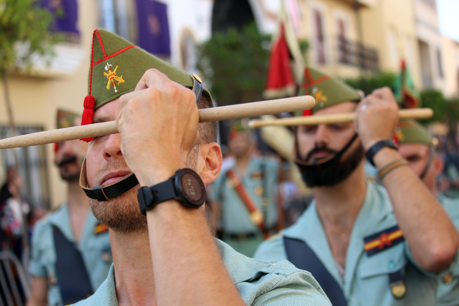 Las imágenes de la Subida de Jesús y la procesión del Viernes Santo por la mañana en Vera