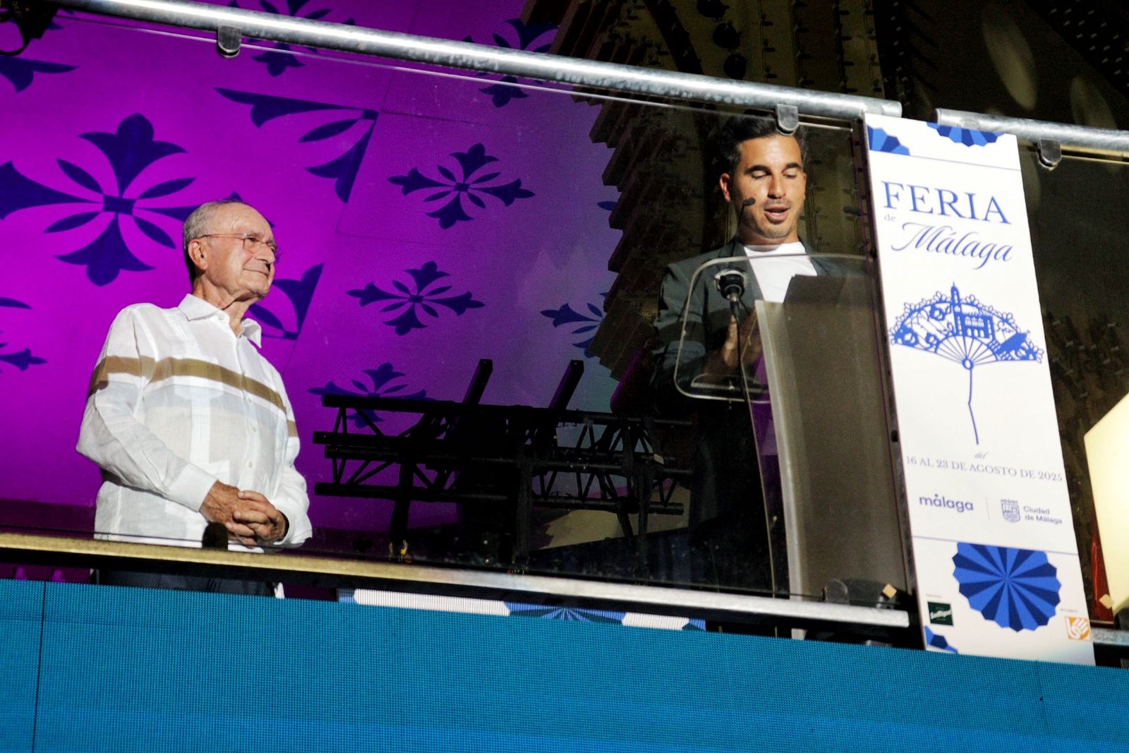El pregón de Javier Castillo en la Feria de Málaga, en imágenes