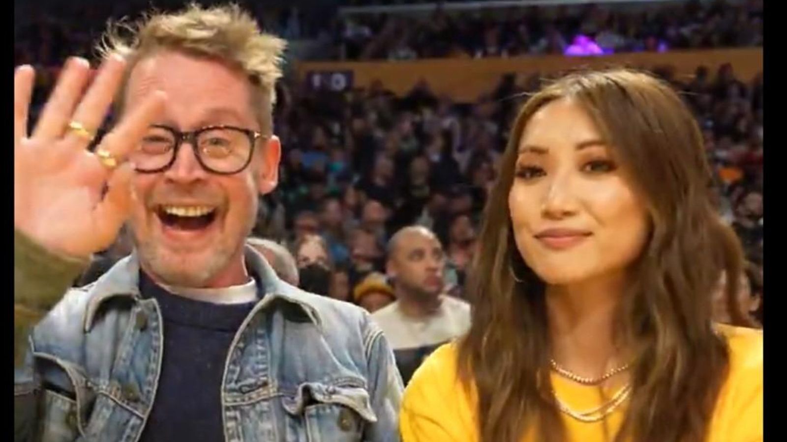 Macaulay Culkin y Brenda Song en un reciente vídeo juntos