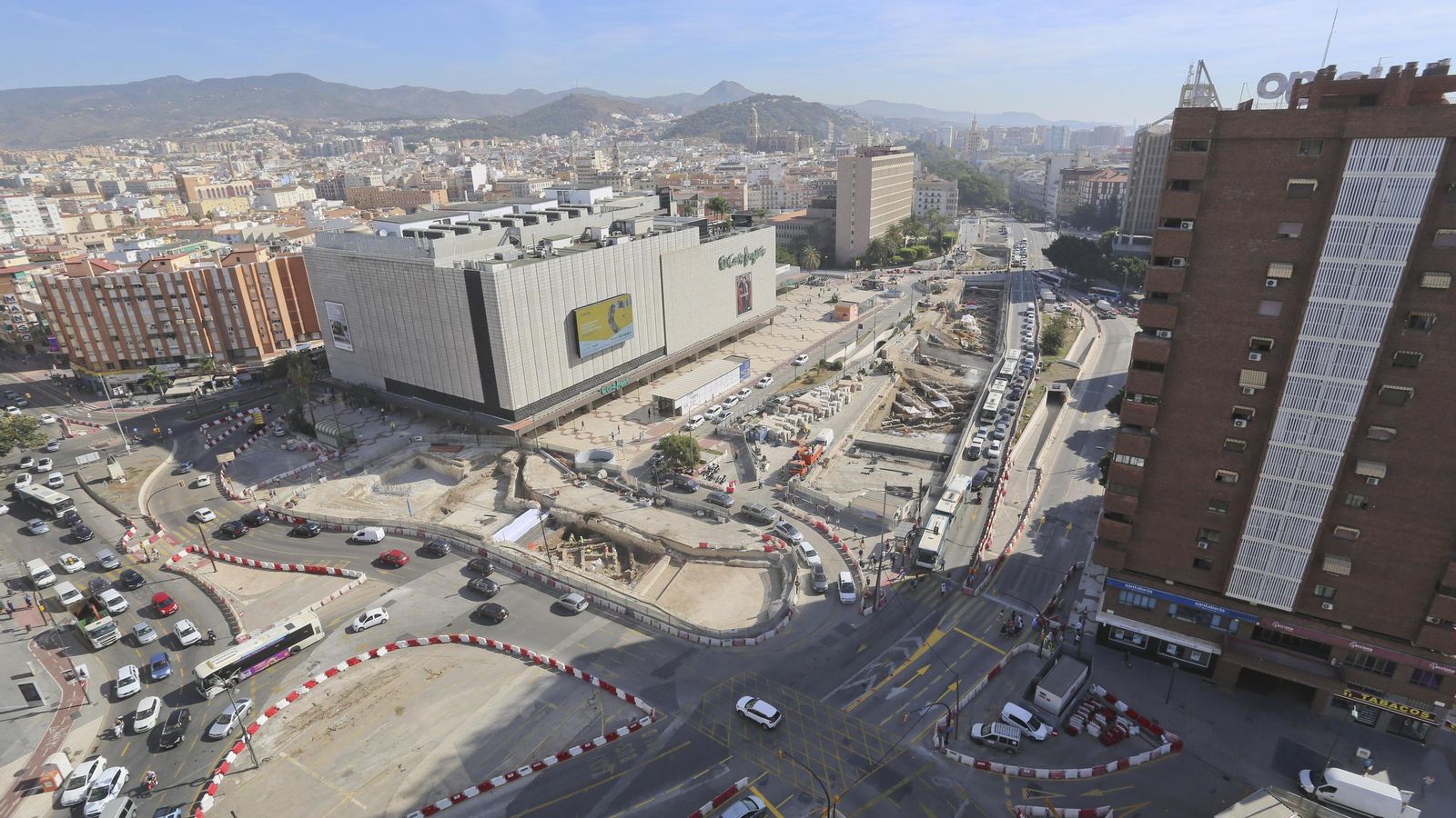 Imagen de archivo de las excavaciones en la Avenida de Andalucía.