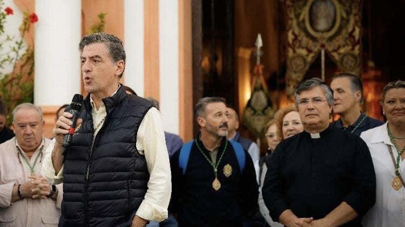 Saludo del presidente de la Hermandad Matriz, Santiago Padilla.