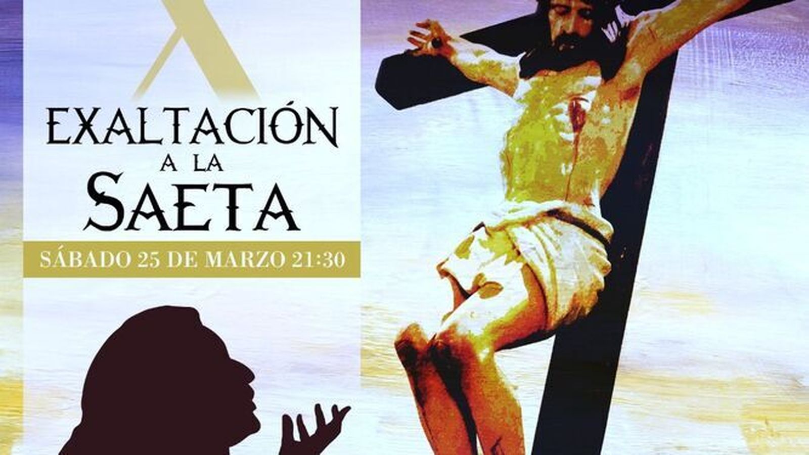 El cartel anunciador del acto flamenco de exaltación.