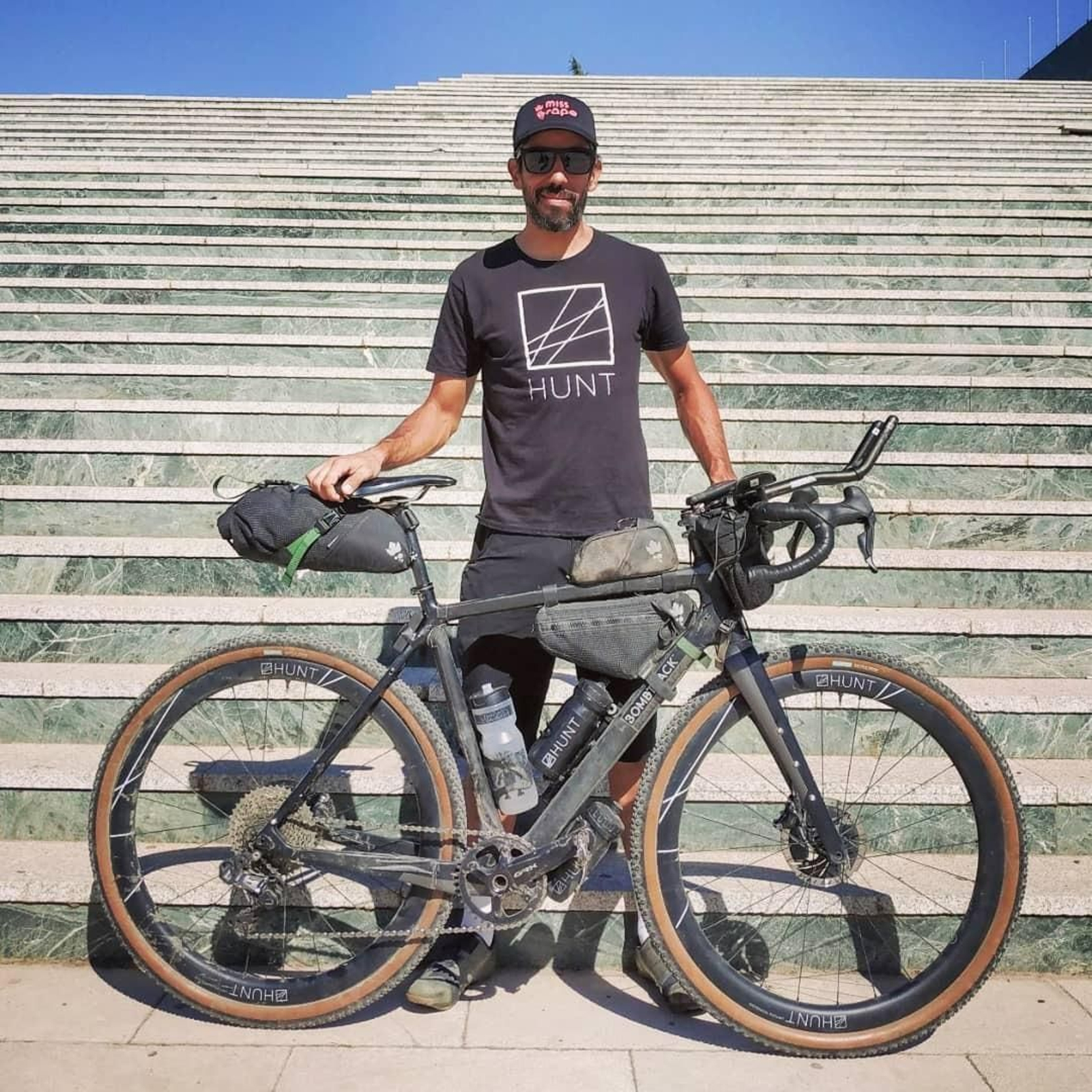 Sofiane Sehili, con su bici.