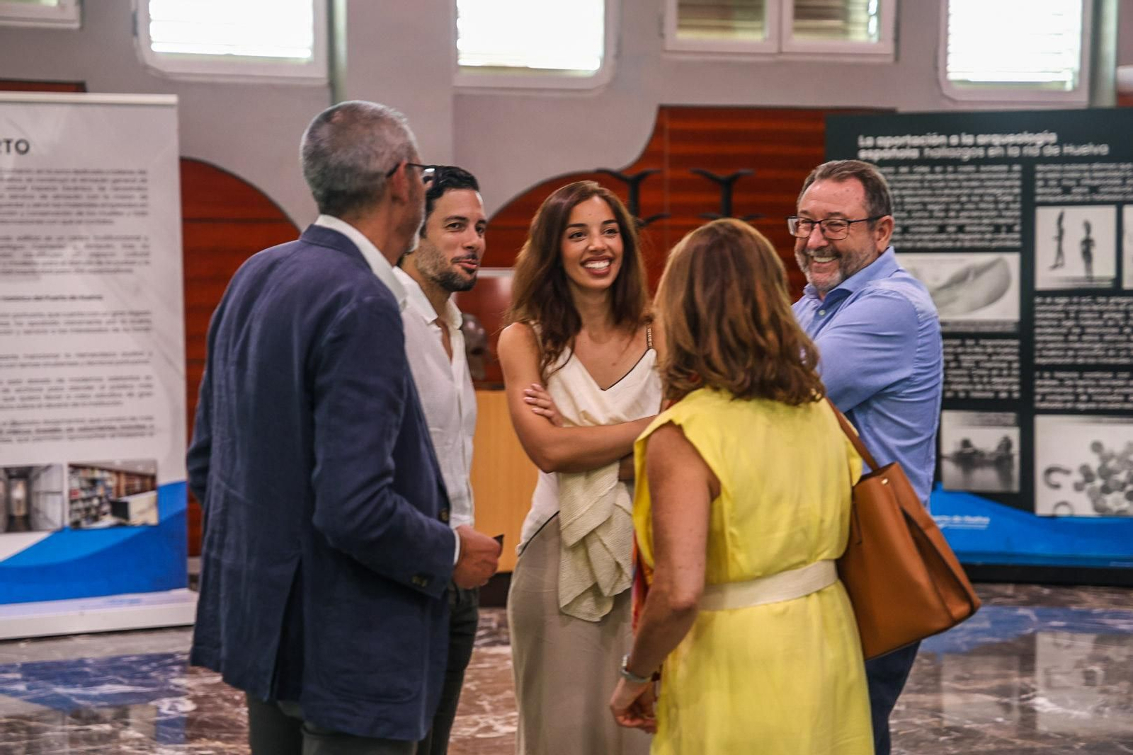 Imágenes del acto de bienvenida del Puerto de Huelva al Club de Negocios Talento de Sevilla, organizada por el Club Cámara de Huelva