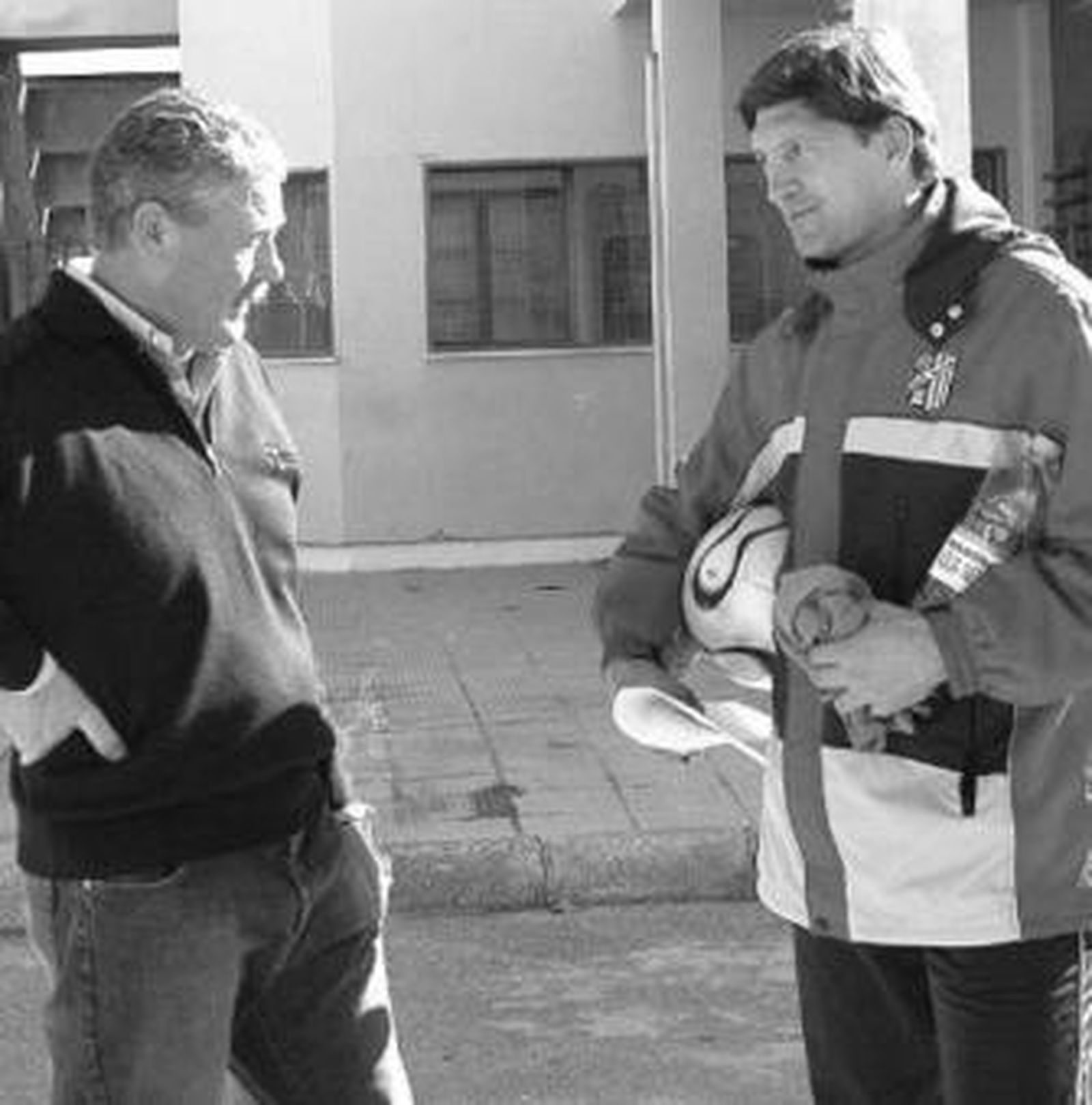 Alfonso Cruz, presidente (izquierda), junto a Urbano, que no seguirá.