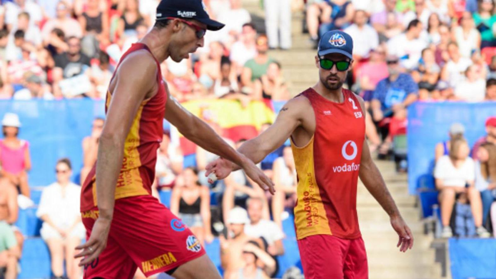 Herrera y Gavira (2), durante un partido