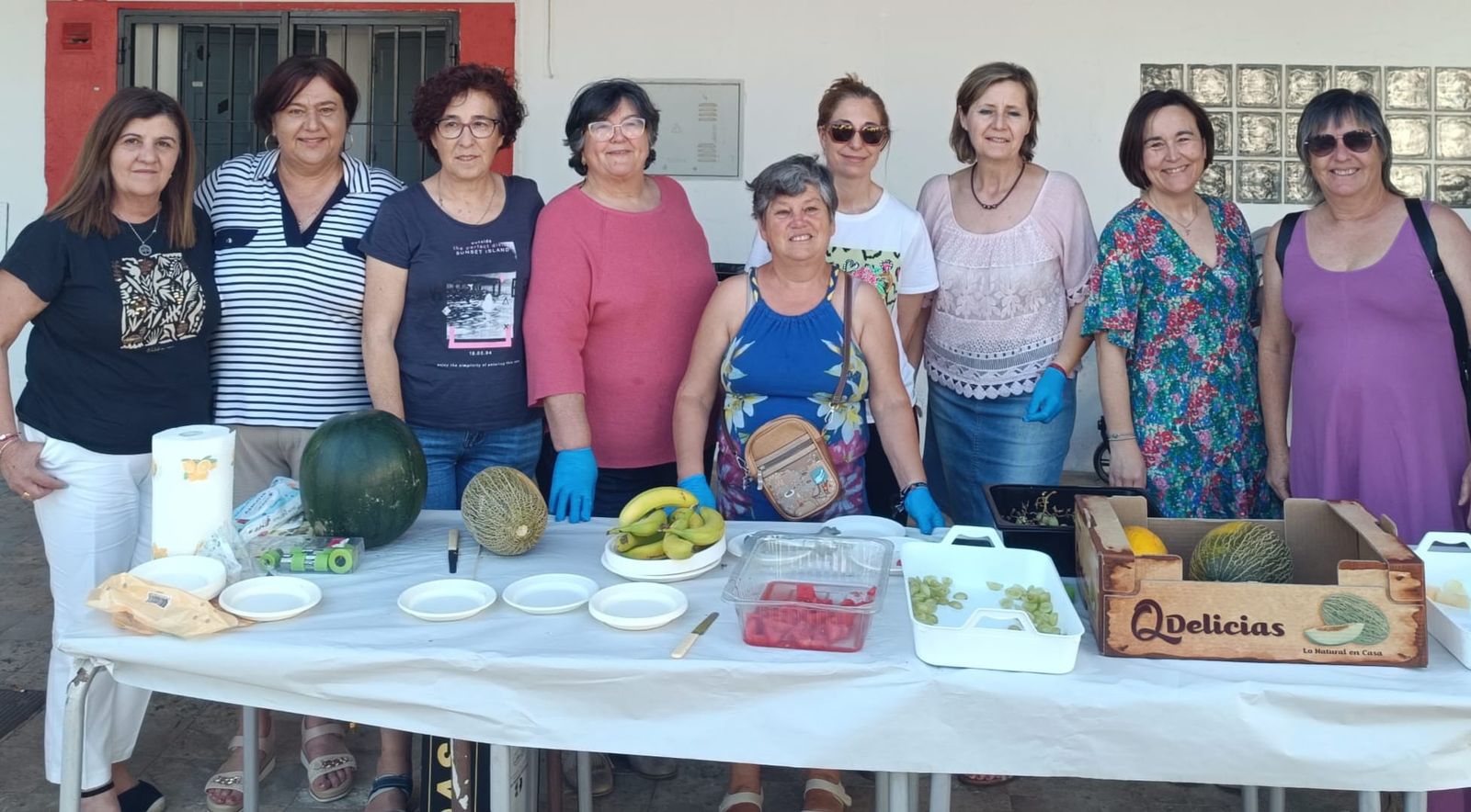 Vecinas participantes en la Semana Saludable de Dalías.