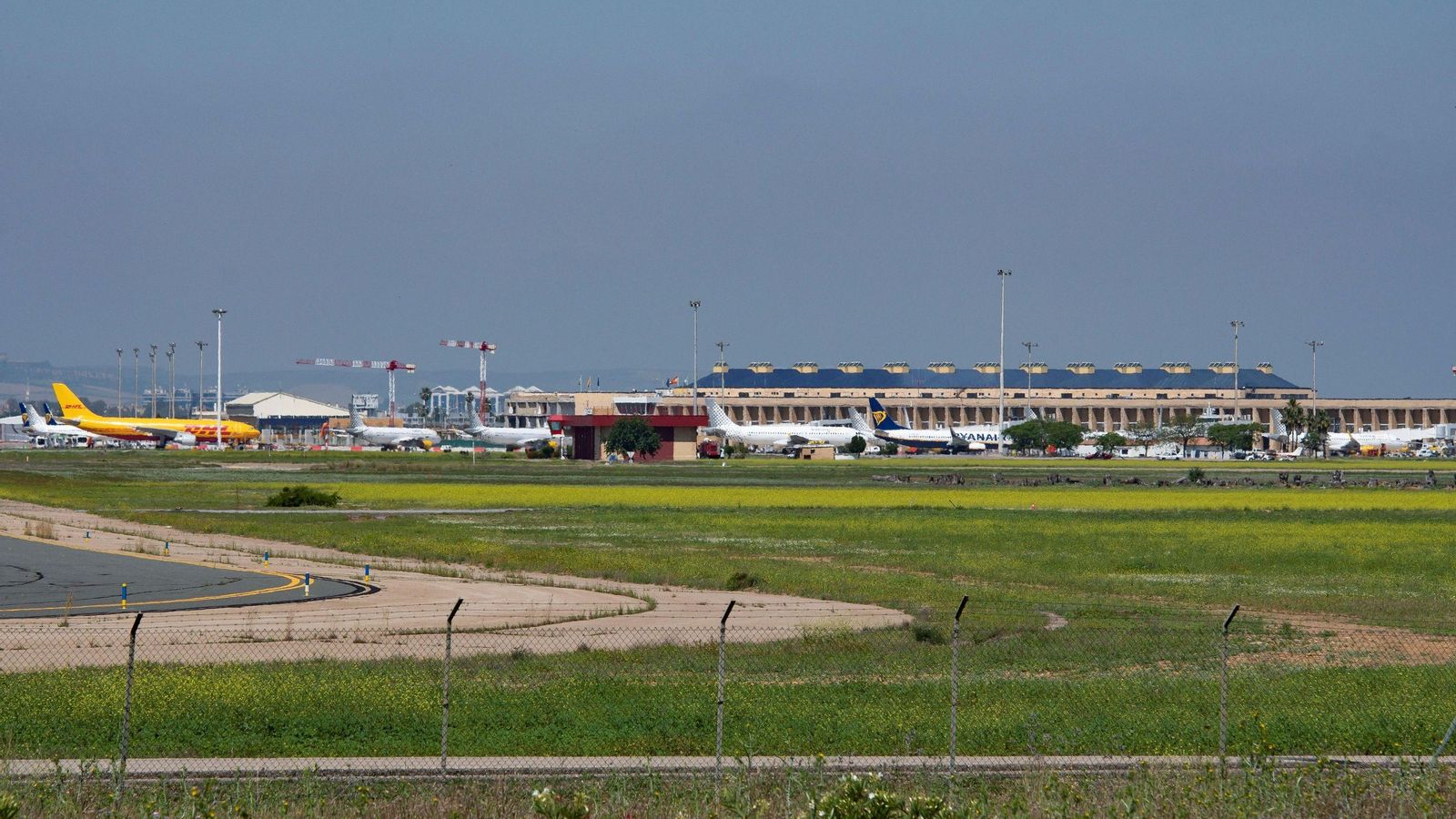El aeropuerto de Sevilla.