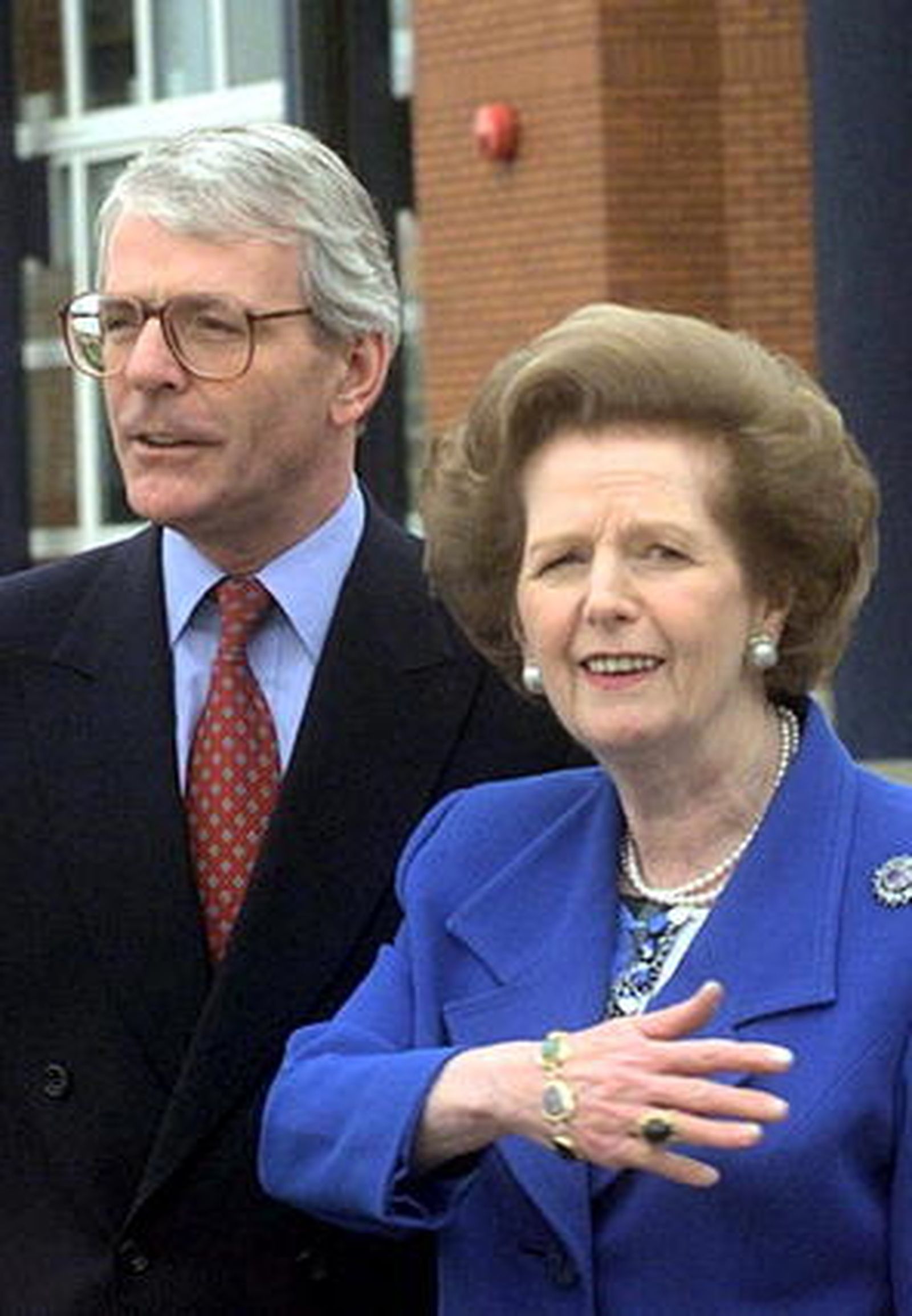Margaret Thatcher, con John Major.

Foto: EFE