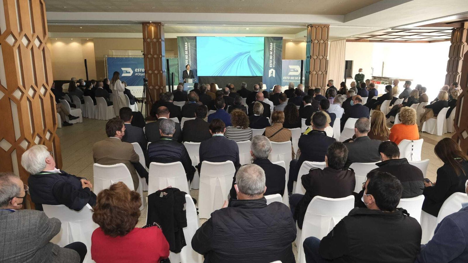 Presentación del tercer chequeo de las obras del AVE a Murcia