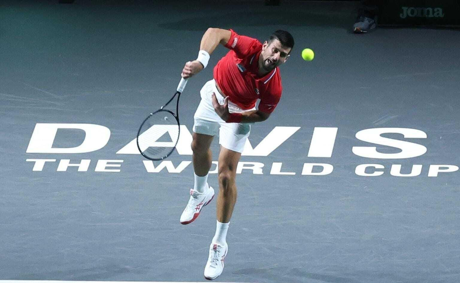 Copa Davis: El show de Djokovic en Málaga, en fotos