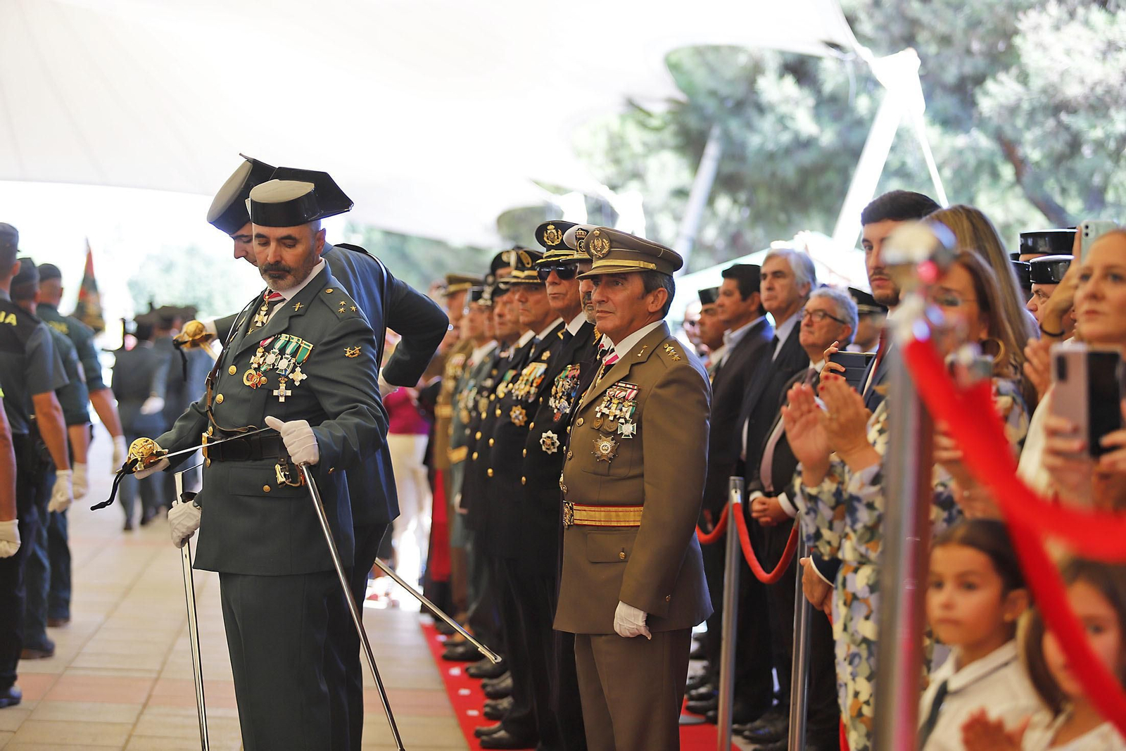 Imágenes de los actos de la Guardia Civil  en Huelva 12 de octubre, Día del Pilar