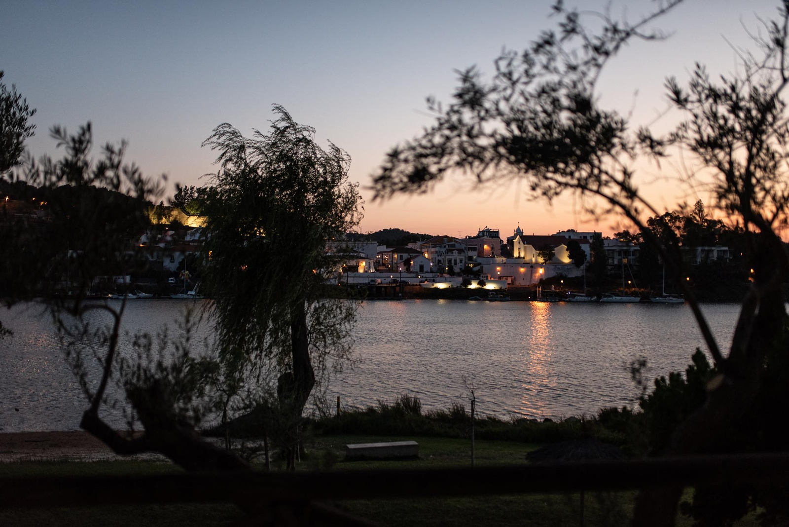 Una puesta de sol desde Sanlúcar de Guadiana