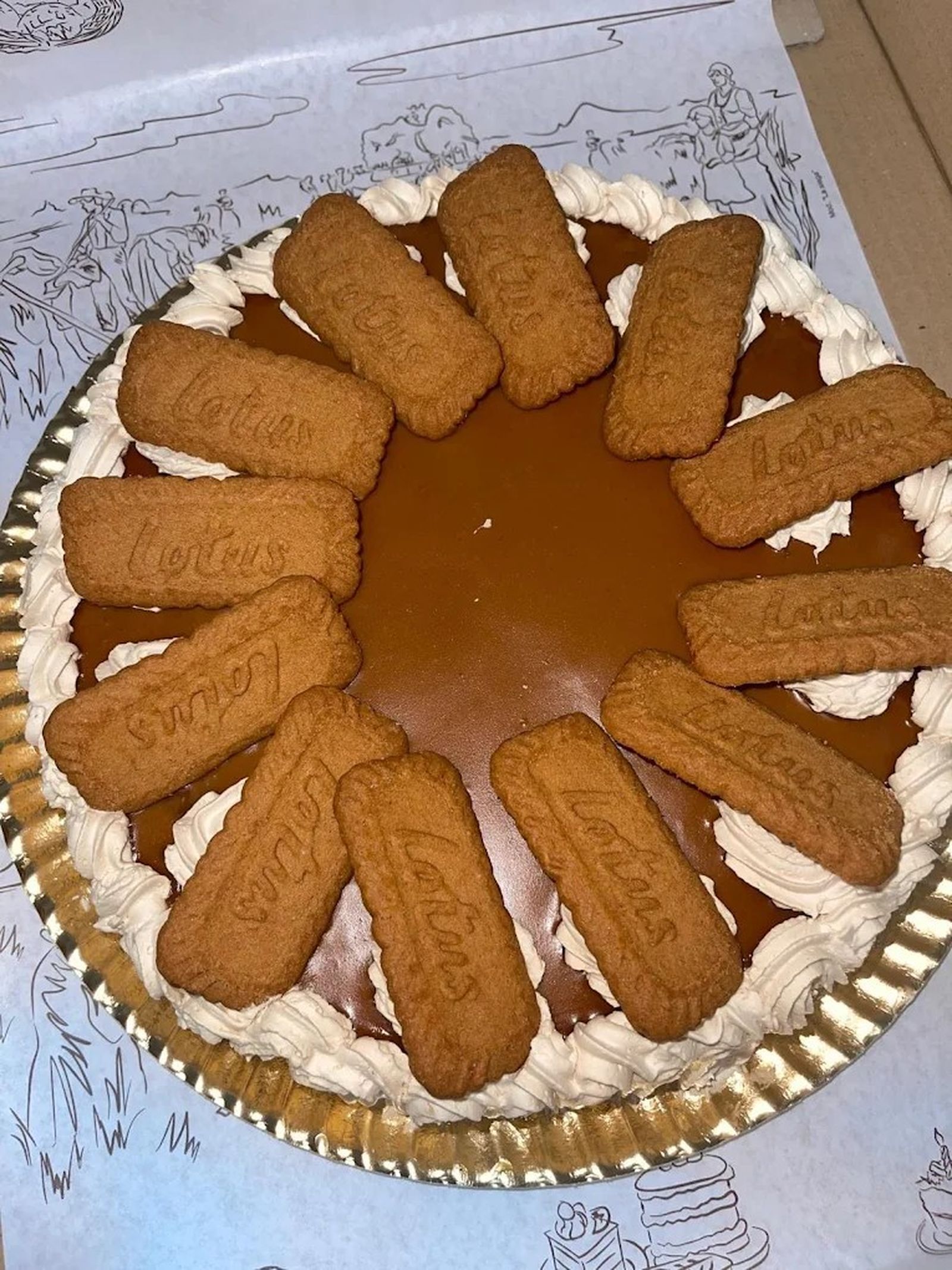 Tarta de galletas Lotus, de la Panadería Pastelería El Perchitero, en La Barca. (Jerez).
