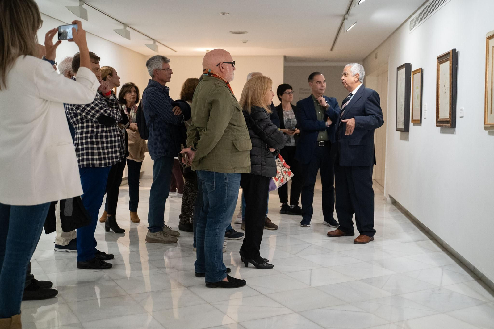 La inauguración de la muestra en el Centro de Exposiciones de Benalmádena Costa.