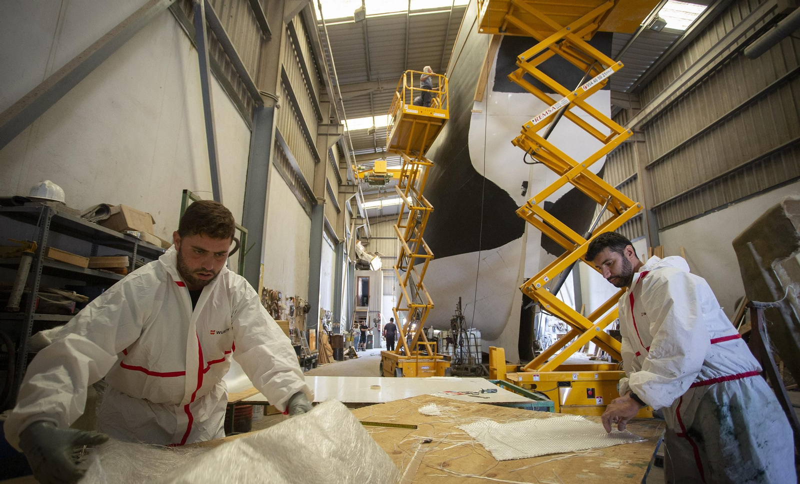 La Nao Victoria 500 se construye en un astillero de Punta Umbría