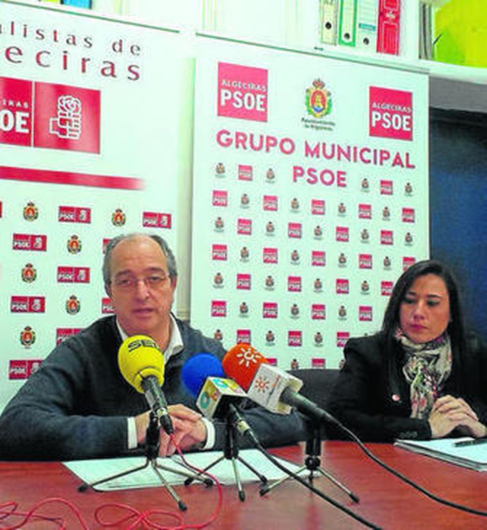 Fernando Silva, ayer junto a Rocío Arrabal.