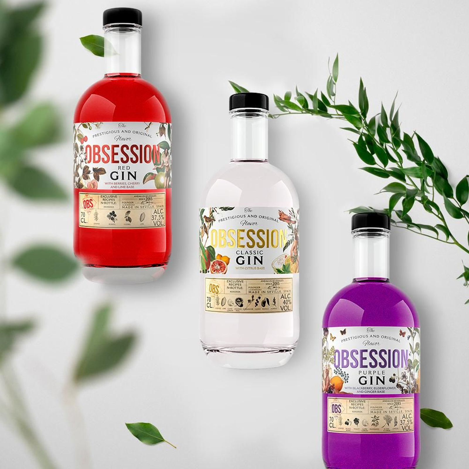 Obsession Purple, Obsession Classic y Obsession Red.