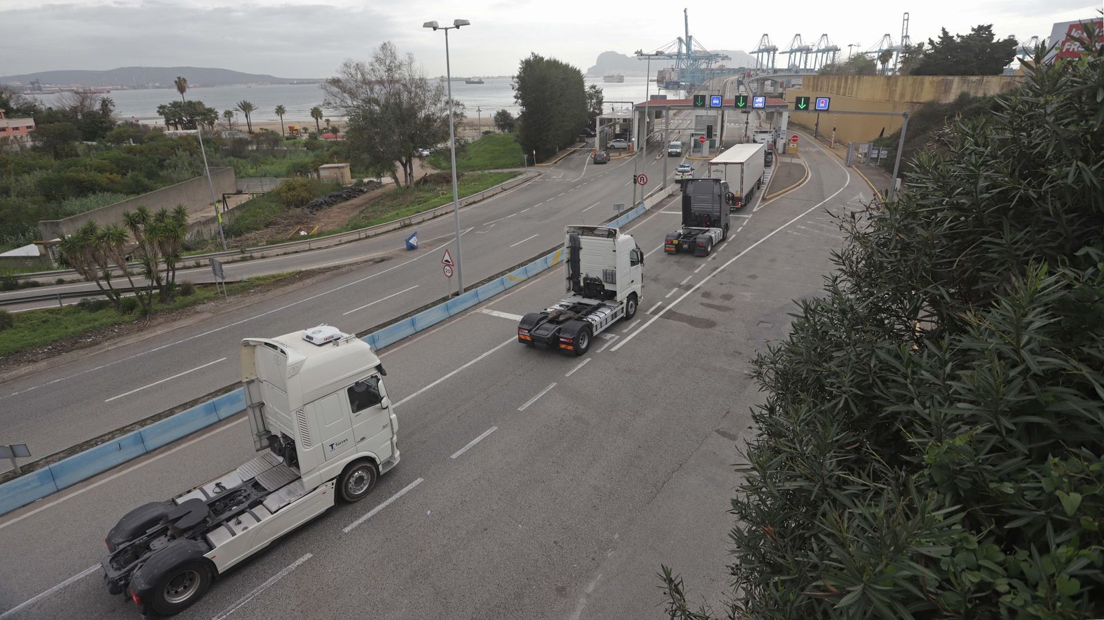 Fotos de la marcha de camiones en el Campo de Gibraltar